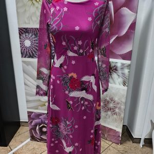 Vestido Fucsia en Tul fino